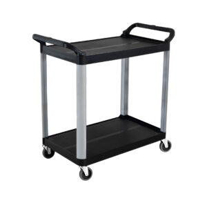 SOGA 2 Tier Food Trolley Portable Kitchen Cart Multifunctional Big Utility Service with wheels 845x430x940mm Black, Business & Industrial, Food Service, Food Service Carts, , ,  - AU DEPOT 1