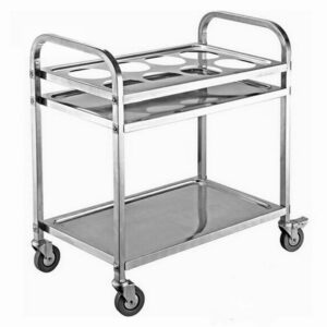 SOGA 2 Tier Stainless Steel 8 Compartment Kitchen Seasoning Car Service Trolley Condiment Holder Cart Spice Bowl, Business & Industrial, Food Service, Food Service Carts, , ,  - AU DEPOT 1