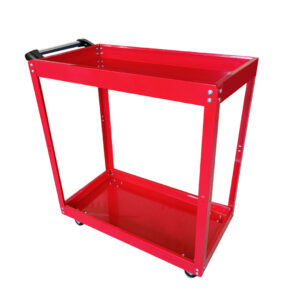 SOGA 2 Tier Tool Storage Cart Portable Service Utility Heavy Duty Mobile Trolley Red ToolCart605 AU DEPOT - AU DEPOT