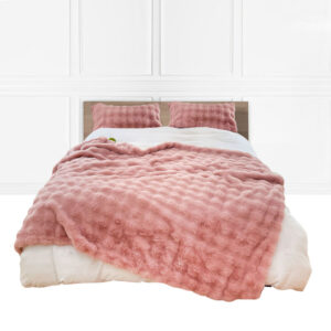 SOGA 200cm Pink Fur Fuzzy Super Soft and Cozy Fluffy Throw Blanket Blankets BlanketFur338 AU DEPOT Blankets - AU DEPOT