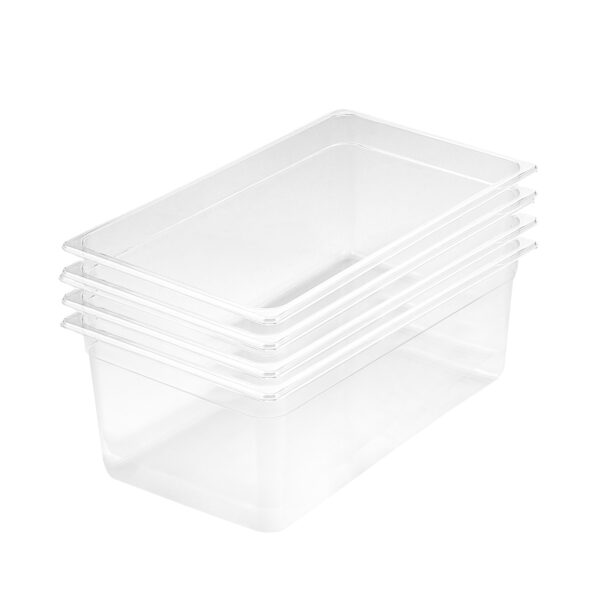 SOGA 200mm Clear Gastronorm GN Pan 1/1 Food Tray Storage Bundle of 4, Home & Living, Kitchen & Dining, Bakeware, Baking Trays, ,  - AU DEPOT 1