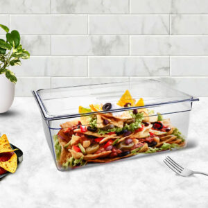 SOGA 200mm Clear Gastronorm GN Pan 1/1 Food Tray Storage with Lid, Home & Living, Kitchen & Dining, Bakeware, Baking Trays, ,  - AU DEPOT 2