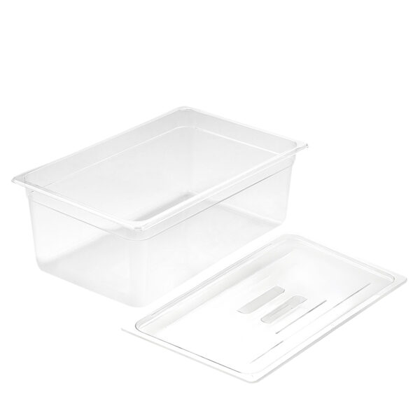 SOGA 200mm Clear Gastronorm GN Pan 1/1 Food Tray Storage with Lid, Home & Living, Kitchen & Dining, Bakeware, Baking Trays, ,  - AU DEPOT 1