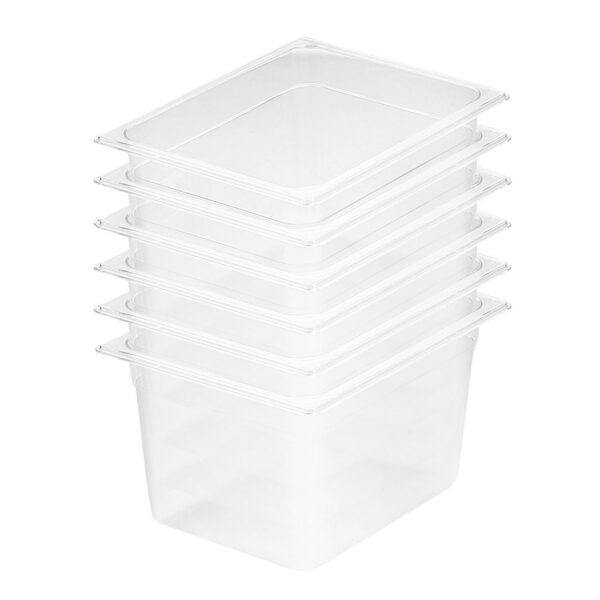 SOGA 200mm Clear Gastronorm GN Pan 1/2 Food Tray Storage Bundle of 6, Home & Living, Kitchen & Dining, Bakeware, Baking Trays, ,  - AU DEPOT 1