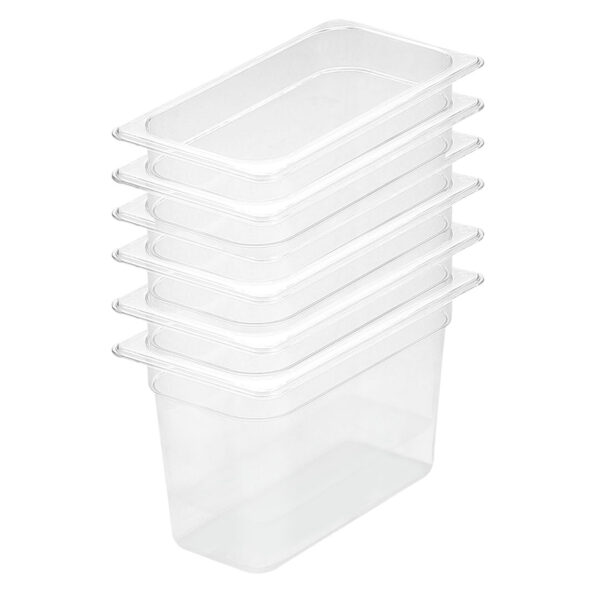 SOGA 200mm Clear Gastronorm GN Pan 1/3 Food Tray Storage Bundle of 6, Home & Living, Kitchen & Dining, Bakeware, Baking Trays, ,  - AU DEPOT 1