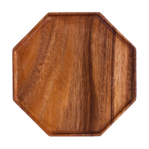 SOGA 20cm Octagon Wooden Acacia Food Serving Tray Charcuterie Board Centerpiece Home Decor, Kitchenware, Table Top, Servingware, Servingware Platter, ,  - AU DEPOT 1