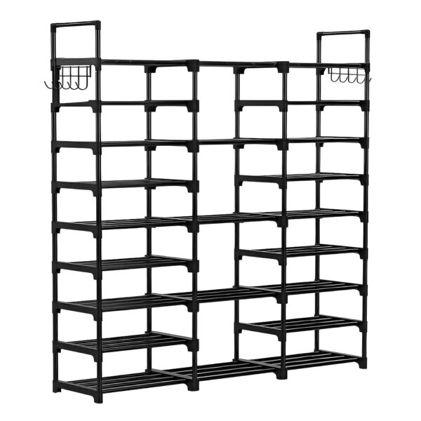 SOGA 21-Shelf Tier Shoe Storage Shelf Space-Saving Caddy Rack Organiser with Handle, Furniture, Storage & Shelving, Shoe Storage, , ,  - AU DEPOT 1