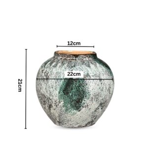 SOGA 21x22cm Green Small Ceramic Flower Vase Elegant Living Room Home Decor, Home & Living, Home Decor, Vases, , ,  - AU DEPOT 2