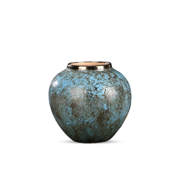 SOGA 21x22cm Light Blue Small Ceramic Flower Vase Elegant Living Room Home Decor, Home & Living, Home Decor, Vases, , ,  - AU DEPOT 1