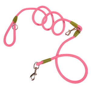 SOGA 220cm Multifunction Hands Free Rope Pet Cat Dog Puppy Double Ended Leash for Walking Training Tracking Obedience Pink Dog Collars PetLeash015 AU DEPOT Dog Collars - AU DEPOT