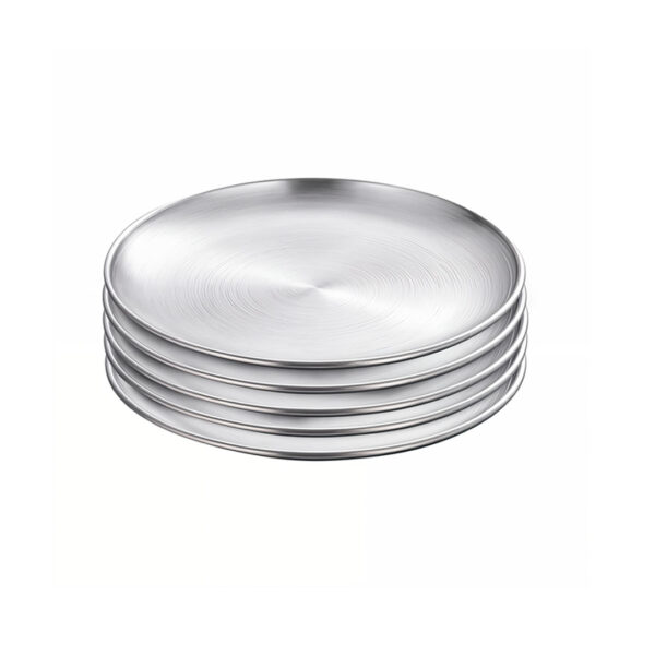 SOGA 23cm Premium Silver Grilling Plate Durable Heat Resistant, Perfect for BBQs and Outdoor Cooking Kitchen Essential, home & living, kitchen & dining, cookware, saucepans, ,  - AU DEPOT 1