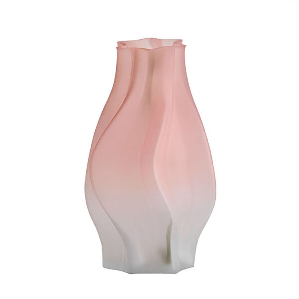 SOGA 25cm Pink Glass Vase Art Blown Hand Flower Tall Vintage Art Vases, Home & Living, Home Decor, Vases, , ,  - AU DEPOT 1