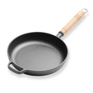 SOGA 25cm Round Cast Iron Frying Pan Skillet Steak Sizzle Platter with Helper Handle Frying Pans ZPai018A AU DEPOT Frying Pans - AU DEPOT