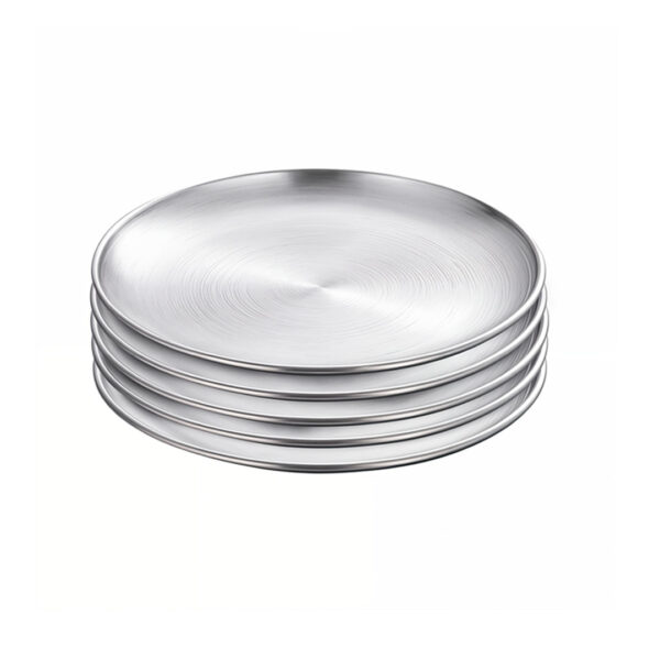 SOGA 26cm Premium Silver Grilling Plate Durable Heat Resistant Perfect for BBQs and Outdoor Cooking Kitchen Essential, home & living, kitchen & dining, cookware, saucepans, ,  - AU DEPOT 1