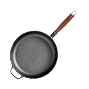 SOGA 29cm Round Cast Iron Frying Pan Skillet Steak Sizzle Platter with Helper Handle Frying Pans ZPaiC5 AU DEPOT Frying Pans - AU DEPOT