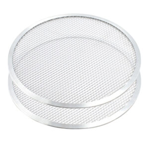 SOGA 2X 10 inch Round Seamless Aluminium Nonstick Commercial Grade Pizza Screen Baking Pan Pasta Pizza Tools PizzaScreen11705X2 AU DEPOT Pasta & Pizza Tools - AU DEPOT