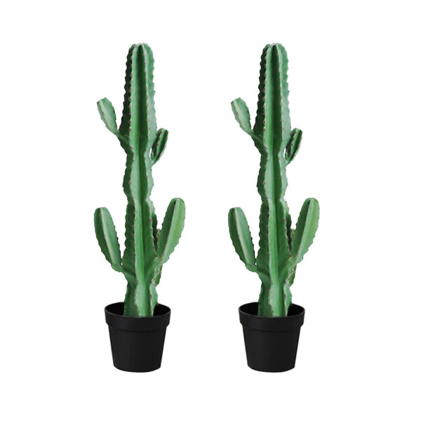 SOGA 2X 105cm Green Artificial Indoor Cactus Tree Fake Plant Simulation Decorative 6 Heads, Home & Living, Home Decor, Artificial Plants, , ,  - AU DEPOT 1