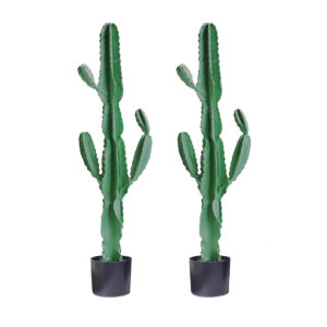 SOGA 2X 120cm Green Artificial Indoor Cactus Tree Fake Plant Simulation Decorative 6 Heads APlantFH1206X2 AU DEPOT - AU DEPOT