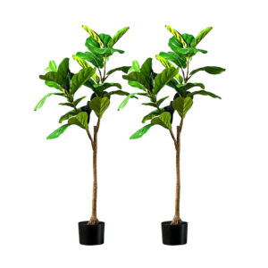 SOGA 2X 120cm Green Artificial Indoor Qin Yerong Tree Fake Plant Simulation Decorative APlantFH12024X2 AU DEPOT - AU DEPOT