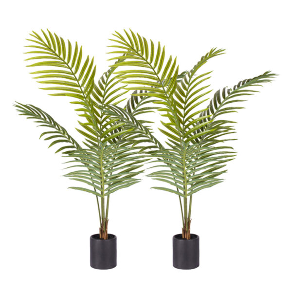 SOGA 2X 120cm Green Artificial Indoor Rogue Areca Palm Tree Fake Tropical Plant Home Office Decor, Home & Living, Home Decor, Artificial Plants, , ,  - AU DEPOT 1