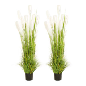 SOGA 2X 120cm Nearly Natural Plume Grass Artificial Plant APlantFH6004X2 AU DEPOT - AU DEPOT