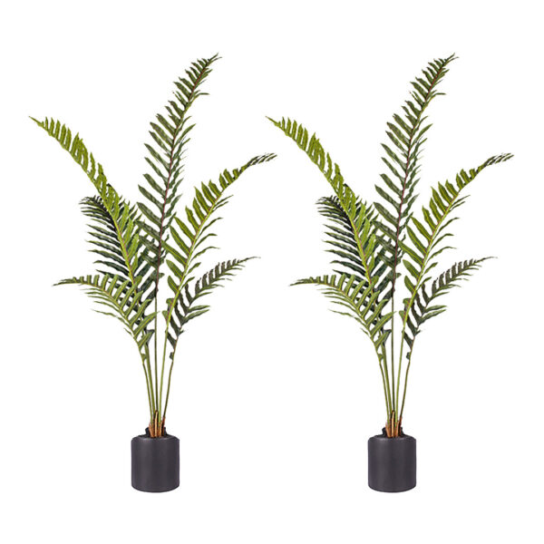 SOGA 2X 150cm Artificial Green Rogue Hares Foot Fern Tree Fake Tropical Indoor Plant Home Office Decor, Home & Living, Home Decor, Artificial Plants, , ,  - AU DEPOT 1