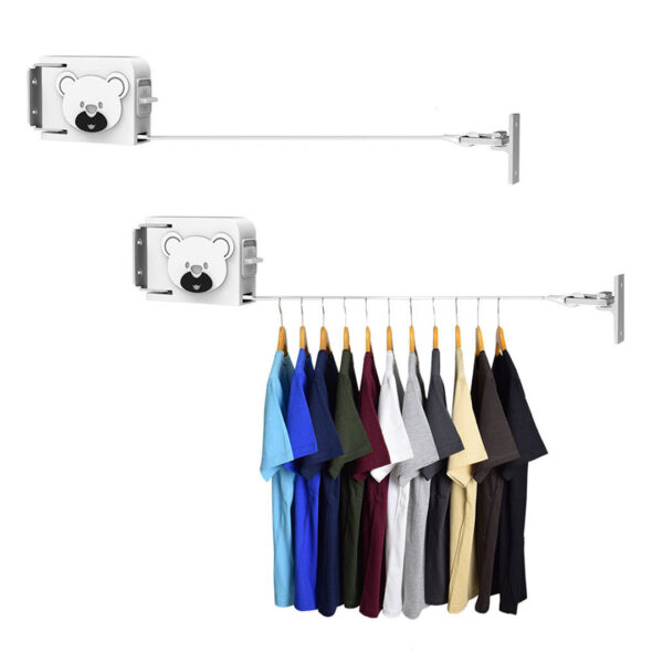 SOGA 2X 160mm Wall-Mounted Clothes Line Dry Rack Retractable Space-Saving Foldable Hanger White, Home & Living, Laundry, Drying Racks, , ,  - AU DEPOT 1