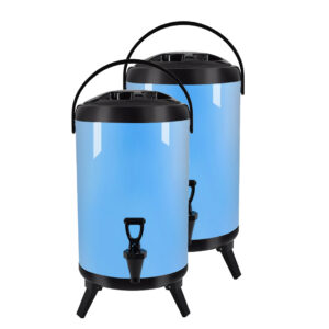 SOGA 2X 16L Stainless Steel Insulated Milk Tea Barrel Hot and Cold Beverage Dispenser Container with Faucet Blue Spirit Dispensers VICDispenser16LBLUX2 AU DEPOT Spirit Dispensers - AU DEPOT