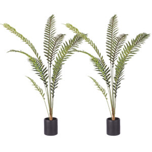 SOGA 2X 180cm Artificial Green Rogue Hares Foot Fern Tree Fake Tropical Indoor Plant Home Office Decor, Home & Living, Home Decor, Artificial Plants, , ,  - AU DEPOT 1