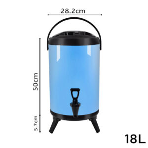 SOGA 2X 18L Stainless Steel Insulated Milk Tea Barrel Hot and Cold Beverage Dispenser Container with Faucet Blue, Home & Living, Kitchen & Dining, Barware, Spirit Dispensers, ,  - AU DEPOT 2