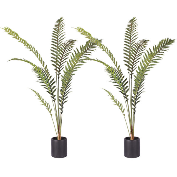 SOGA 2X 210cm Artificial Green Rogue Hares Foot Fern Tree Fake Tropical Indoor Plant Home Office Decor, Home & Living, Home Decor, Artificial Plants, , ,  - AU DEPOT 1