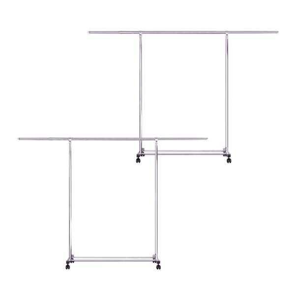 SOGA 2X 240cm Stainless Steel Floor-Standing Clothes Rack - Durable and Space-Saving Laundry Organizer, Home & Living, Laundry, Drying Racks, , ,  - AU DEPOT 1