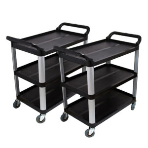 SOGA 2X 3 Tier 83.5x43x95cm Food Trolley Food Waste Cart Food Utility Mechanic Kitchen Small, Business & Industrial, Food Service, Food Service Carts, , ,  - AU DEPOT 1