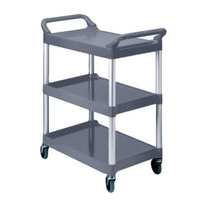 SOGA 2X 3 Tier Food Trolley Portable Kitchen Cart Multifunctional Big Utility Service with wheels 830x420x950mm Gray, Business & Industrial, Food Service, Food Service Carts, , ,  - AU DEPOT 2