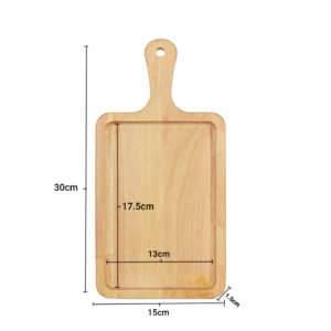 SOGA 2X 30cm Rectangle Premium Wooden Oak Food Serving Tray Charcuterie Board Paddle Home Decor, Kitchenware, Table Top, Servingware, Servingware Platter, ,  - AU DEPOT 2