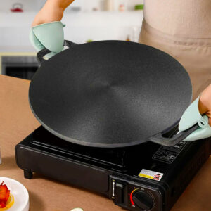 SOGA 2X 37cm Cast Iron Induction Crepes Pan Baking Cookie Pancake Pizza Bakeware, Home & Living, Kitchen & Dining, Cookware, Frying Pans, ,  - AU DEPOT 2