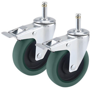 SOGA 2X 4 Heavy Duty Polyurethane Swivel Castor Brake Wheels FC1511WheelsBreakX2 AU DEPOT - AU DEPOT