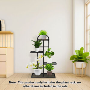 SOGA 2X 4 Tier 5 Pots Black Metal Plant Stand Flowerpot Display Shelf Rack Indoor Home Office Decor, Home & Living, Home Decor, Indoor Pots, Planters and Plant Stands, , ,  - AU DEPOT 2