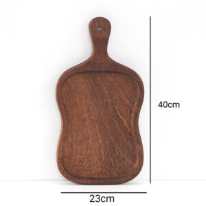 SOGA 2X 40cm Brown Wooden Serving Tray Board Paddle with Handle Home Decor, Kitchenware, Table Top, Servingware, Servingware Platter, ,  - AU DEPOT 2