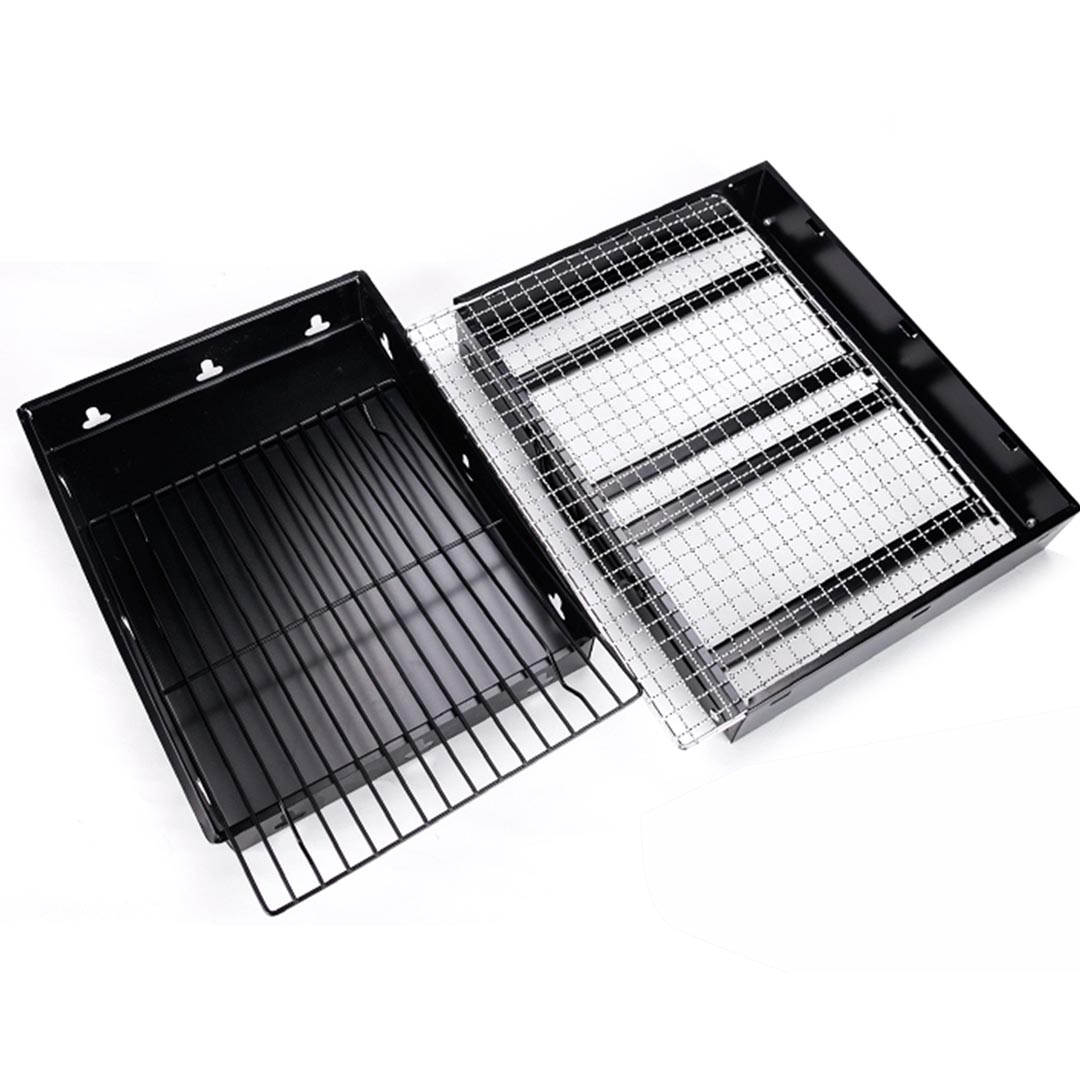 SOGA 2X 43cm Portable Folding Thick Box-type Charcoal Grill for Outdoor BBQ Camping, Sports & Outdoors, Camping & Hiking, Gas & Fuel Appliances, Portable Stoves, ,  - AU DEPOT 4