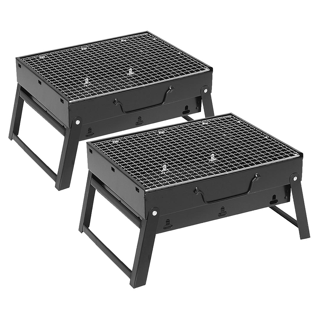 SOGA 2X 43cm Portable Folding Thick Box-type Charcoal Grill for Outdoor BBQ Camping, Sports & Outdoors, Camping & Hiking, Gas & Fuel Appliances, Portable Stoves, ,  - AU DEPOT 1