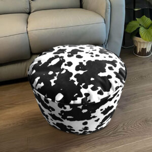 SOGA 2X 48x35cm Round Soft Pouffe Seat Cushion Elegant Home Accent D?cor Stylish Footstool, Furniture, Living Room Furniture, Occasional Chairs, , ,  - AU DEPOT 2