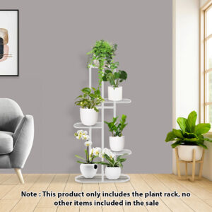 SOGA 2X 5 Tier 6 Pots White Metal Plant Rack Flowerpot Storage Display Stand Holder Home Garden Decor, Home & Living, Home Decor, Indoor Pots, Planters and Plant Stands, , ,  - AU DEPOT 2