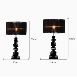 SOGA 2X 55cm Black Table Lamp with Dark Shade LED Desk Lamp, Home & Living, Lighting, Indoor Lights, Lamps, Table Lamps,  - AU DEPOT 2