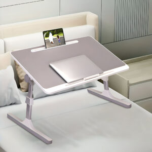 SOGA 2X 60X40cm Grey Small Laptop Bed Portable Foldable Study Table Adjustable, Desks & Computer Tables, , , , ,  - AU DEPOT 2