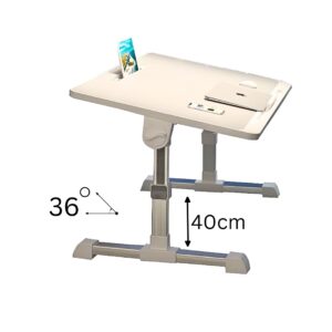 SOGA 2X 60X40cm Grey Small Laptop Bed Portable Foldable Study Table Adjustable, Desks & Computer Tables, , , , ,  - AU DEPOT 2