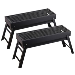 SOGA 2X 60cm Portable Folding Thick Box-type Charcoal Grill for Outdoor BBQ Camping, Sports & Outdoors, Camping & Hiking, Gas & Fuel Appliances, Portable Stoves, ,  - AU DEPOT 1