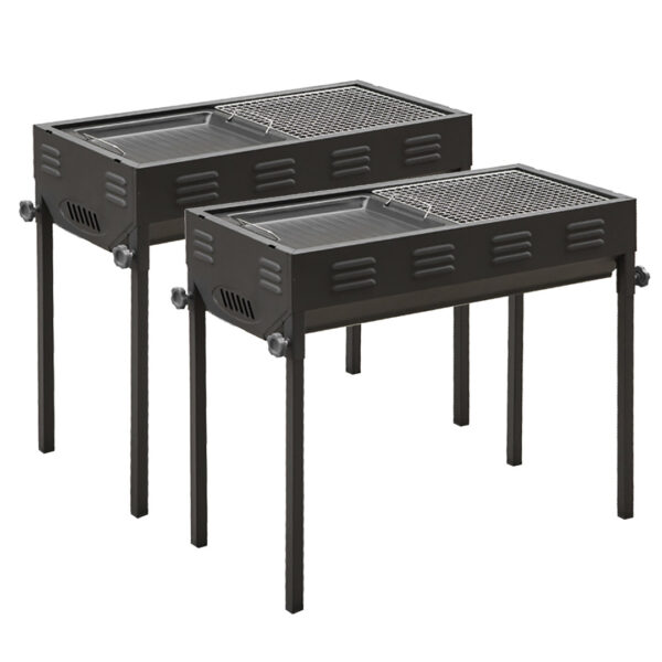 SOGA 2X 66cm Portable Folding Thick Box-Type Charcoal Grill for Outdoor BBQ Camping, Sports & Outdoors, Camping & Hiking, Gas & Fuel Appliances, Portable Stoves, ,  - AU DEPOT 1