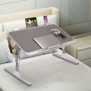 SOGA 2X 70X45cm Grey Small Laptop Bed Portable Foldable Study Table Adjustable, Desks & Computer Tables, , , , ,  - AU DEPOT 2