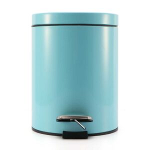 SOGA 2X 7L Foot Pedal Stainless Steel Rubbish Recycling Garbage Waste Trash Bin Round Blue, Home & Living, Kitchen & Dining, Kitchen Storage, Kitchen Bins, ,  - AU DEPOT 2